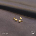 حلق بناتي ذهب عيار 18