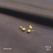 حلق بناتي ذهب عيار 18