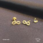حلق بناتي ذهب عيار 18