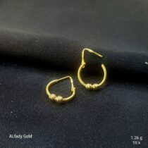 حلق بناتي ذهب عيار 18
