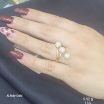 ⁦خاتم بناتي ذهب عيار 18⁩
