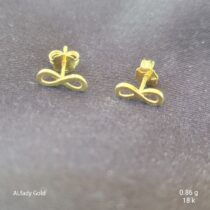 حلق بناتي ذهب عيار 18⁩