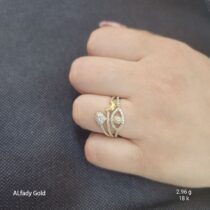 خاتم بناتي ذهب عيار 18⁩⁩