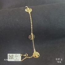 انسيال بناتي ذهب عيار 18