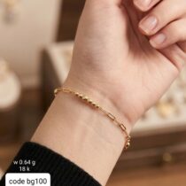 انسيال ذهب عيار 18 بناتي أنيق