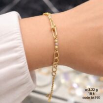 انسيال ذهب عيار 18 بناتي أنيق