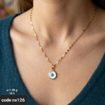 سلسلة ذهب عيار 18 بناتية أنيقة بتصميم عصري