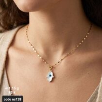 قلادة ذهب بناتية عصرية | تصميم مميز وأنيق