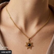 كوليه بناتي ذهب عيار 18 فاخر