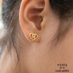 حلق بناتي ذهب عيار 21