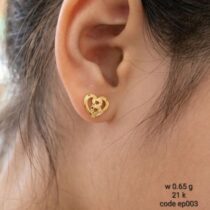 حلق بناتي ذهب عيار 21