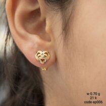 حلق ذهب بناتي عيار 21