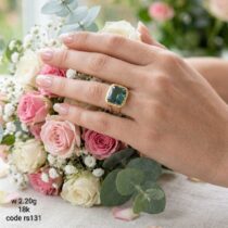 خاتم ذهب أنيق عيار 18K