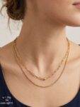 سلسلة ذهب عيار 18 بتصميم ناعم وأنيق