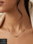 سلسلة بناتي ذهب عيار 18 قيراط بتصميم أنيق