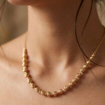 سلسلة ذهب عيار 21 بتصميم فريد