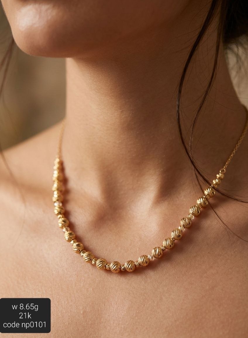 سلسلة ذهب عيار 21 بتصميم فريد