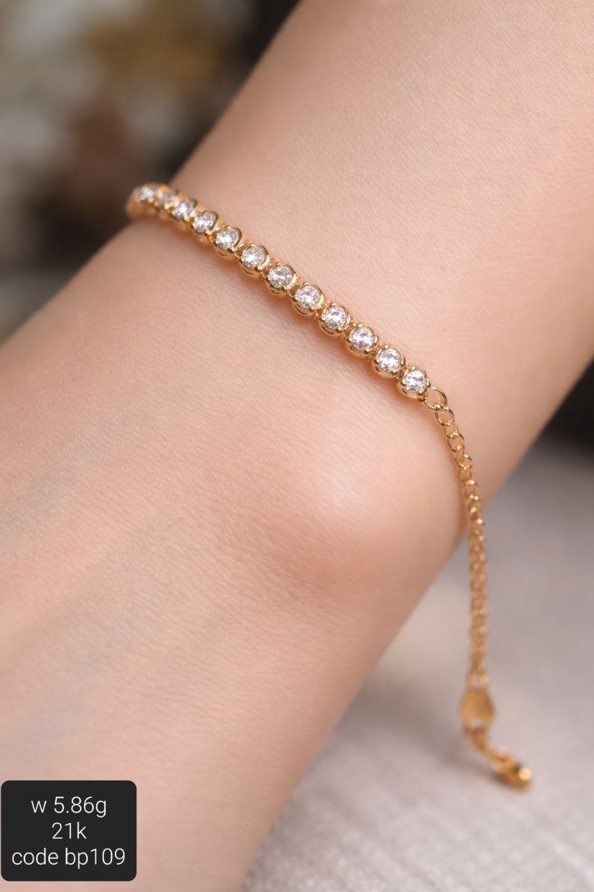 انسيال ذهب بناتي عيار 21