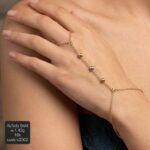 انسيال ذهب عيار 18 بتصميم أنيق وفاخر يناسب إطلالتك