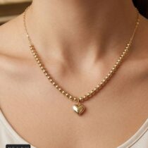 سلسلة ذهب عيار 18 بتصميم عصري أنيق لكل المناسبات