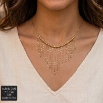 سلسلة ذهب عيار 18 رقيقة بتصميم عصري وجذاب