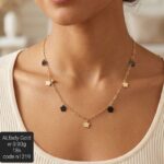 سلسلة ذهب عيار 18 بتصميم رقيق وعصري لإطلالة ساحرة