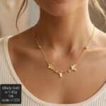 سلسلة ذهب عيار 18 بتصميم رقيق وعصري