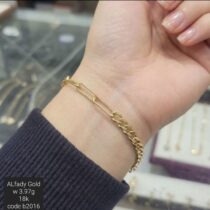 انسيال ذهب عيار 18 بتصميم راقي ومميز لكل المناسبات