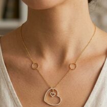 سلسلة ذهب عيار 21 بتصميم رقيق وجذاب
