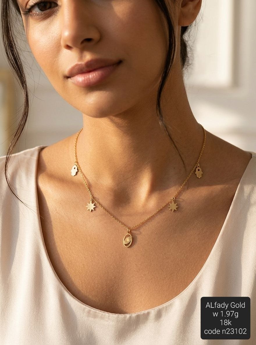 سلسلة ذهب عيار 18 بتصميم راقي وعصري