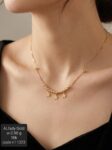 سلسلة ذهب عيار 18 بتصميم أنيق وعصري يناسب الأميرات الصغيرات