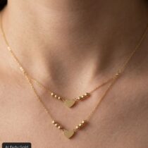 سلسلة ذهب عيار 18 بتصميم عصري ومميز