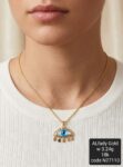 سلسلة ذهب عيار 18 بتصميم عصري راقي للمناسبات الخاصة
